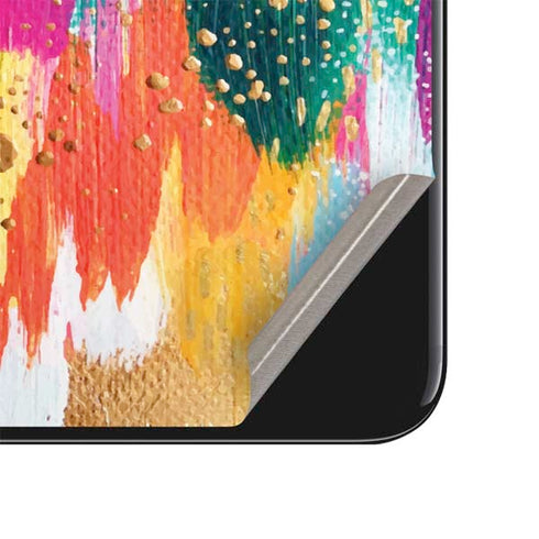 Etta Vee Turquoise Brush Stroke iPhone SE (2nd & 3rd Gen) Skin