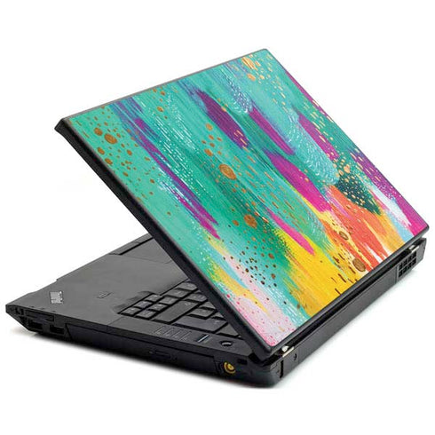 Etta Vee Turquoise Brush Stroke Lenovo T420 Skin