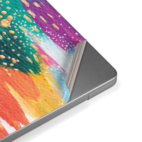 Turquoise Brush Stroke by Etta Vee MacBook Pro 14in (2021-24) Skin