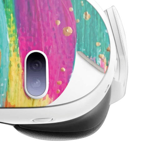 Turquoise Brush Stroke by Etta Vee Meta Quest 3 Skin