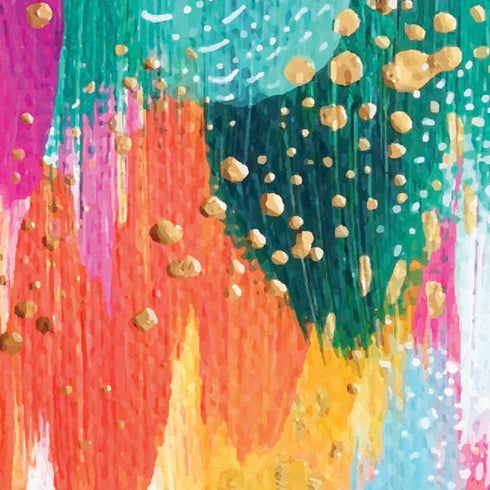 Etta Vee Turquoise Brush Stroke Moto E5 Play Skin