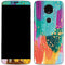 Etta Vee Turquoise Brush Stroke Moto E5 Plus Skin