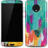 Etta Vee Turquoise Brush Stroke Moto G6 Skin