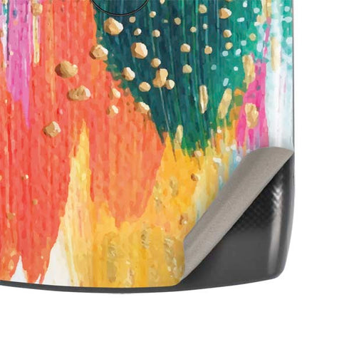 Etta Vee Turquoise Brush Stroke Motorola RAZR Skin