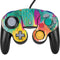 Etta Vee Turquoise Brush Stroke Nintendo GameCube Controller Skin