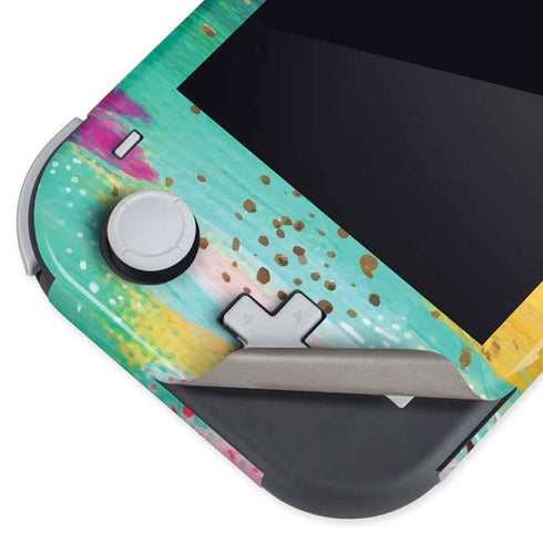 Etta Vee Turquoise Brush Stroke Nintendo Switch Lite Skin