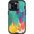 Turquoise Brush Stroke by Etta Vee Otterbox Defender iPhone Skin