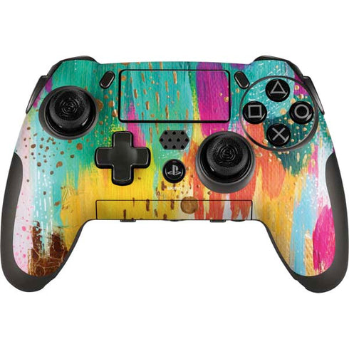 Etta Vee Turquoise Brush Stroke PlayStation Scuf Vantage 2 Controller Skin