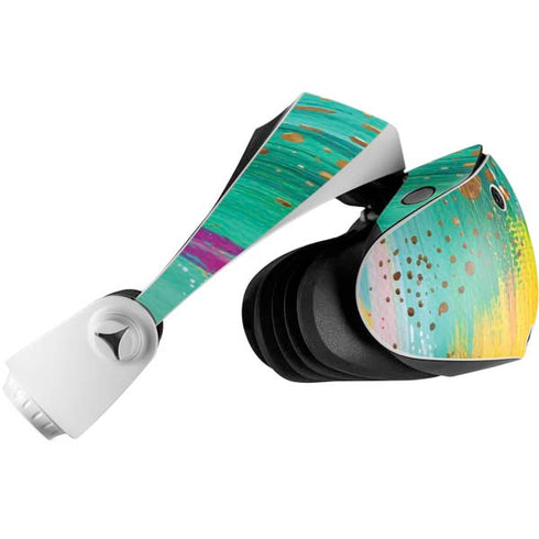 Etta Vee Turquoise Brush Stroke PlayStation VR2 Skin