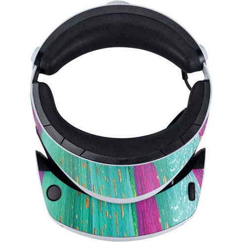 Etta Vee Turquoise Brush Stroke PlayStation VR2 Skin