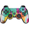 Etta Vee Turquoise Brush Stroke PS3 Dual Shock wireless controller Skin