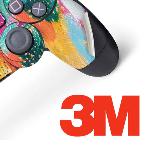 Etta Vee Turquoise Brush Stroke PS4 Controller Skin