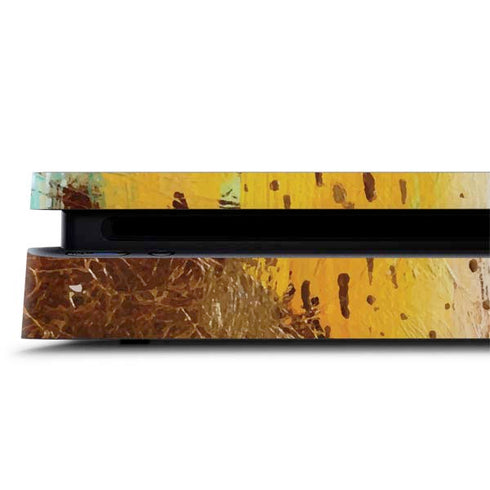 Etta Vee Turquoise Brush Stroke PS4 Slim Skin