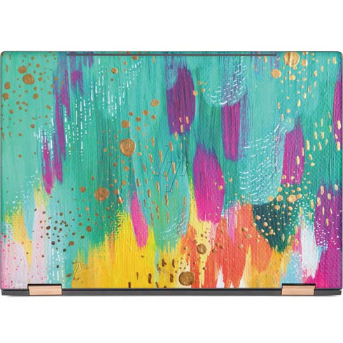 Turquoise Brush Stroke by Etta Vee HP Spectre Skin
