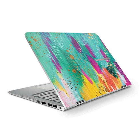 Etta Vee Turquoise Brush Stroke HP Spectre Skin