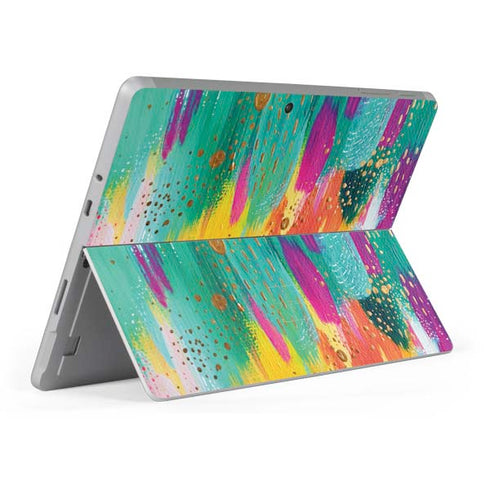 Etta Vee Turquoise Brush Stroke Surface Go Skin