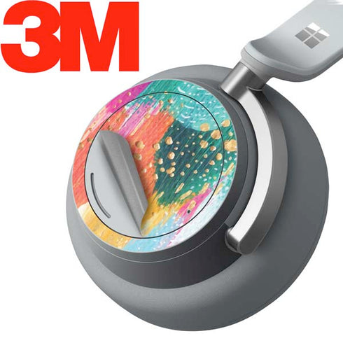 Etta Vee Turquoise Brush Stroke Surface Headphones Skin