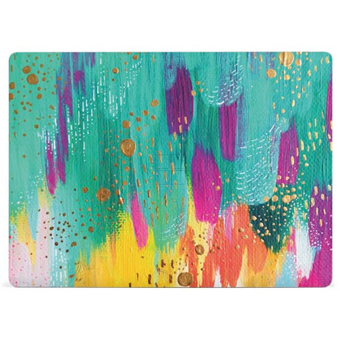 Etta Vee Turquoise Brush Stroke Surface Laptop 3 13.5in Skin
