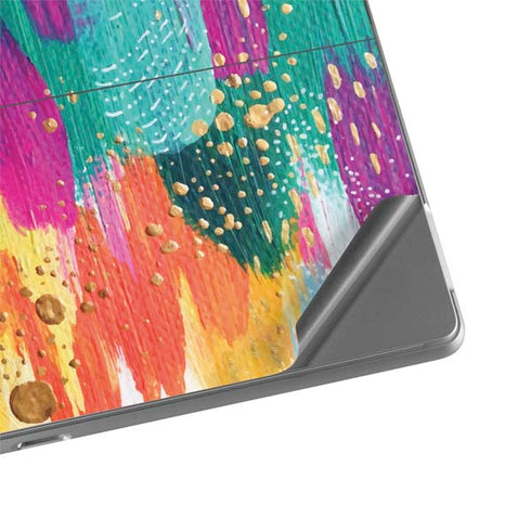 Etta Vee Turquoise Brush Stroke Surface Pro 8 Skin