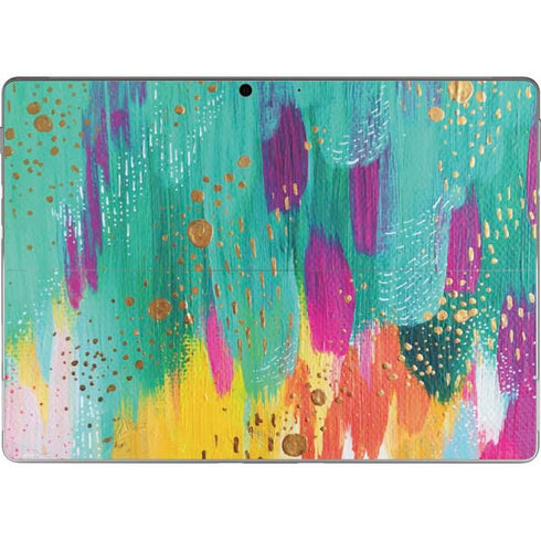 Etta Vee Turquoise Brush Stroke Surface Pro 9 Skin