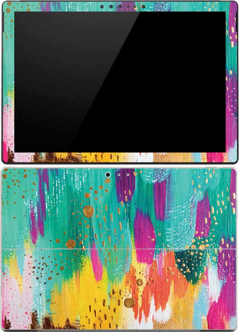 Etta Vee Turquoise Brush Stroke Surface Pro (2017) Skin