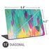 Etta Vee Turquoise Brush Stroke Universal Laptop 11in (8.8 x 6.2in) Skin