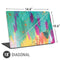 Etta Vee Turquoise Brush Stroke Universal Laptop 18in (14.6 x 10.6in) Skin