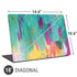 Etta Vee Turquoise Brush Stroke Universal Laptop 18in (14.6 x 10.6in) Skin