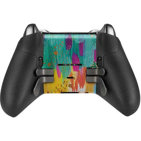 Etta Vee Turquoise Brush Stroke Xbox Elite Wireless Controller Series 2 Skin