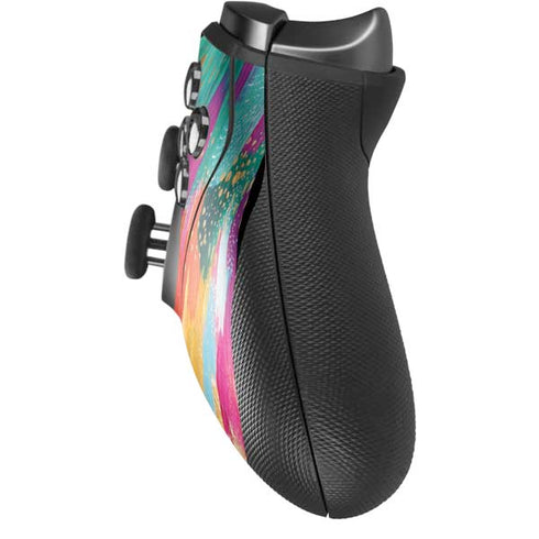 Etta Vee Turquoise Brush Stroke Xbox Elite Wireless Controller Series 2 Skin