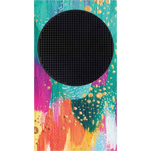Etta Vee Turquoise Brush Stroke Xbox Series S Bundle Skin