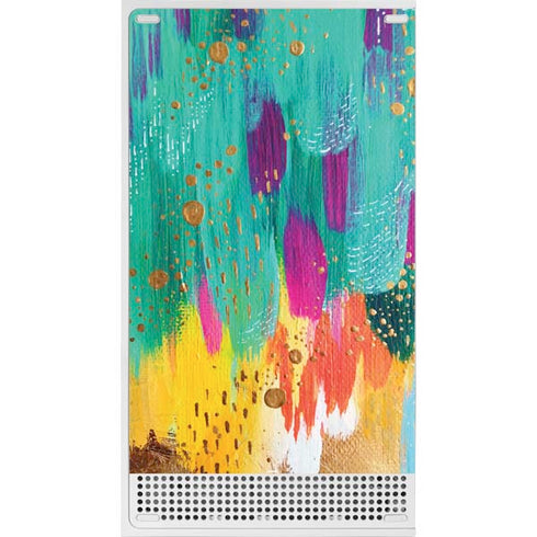 Etta Vee Turquoise Brush Stroke Xbox Series S Bundle Skin