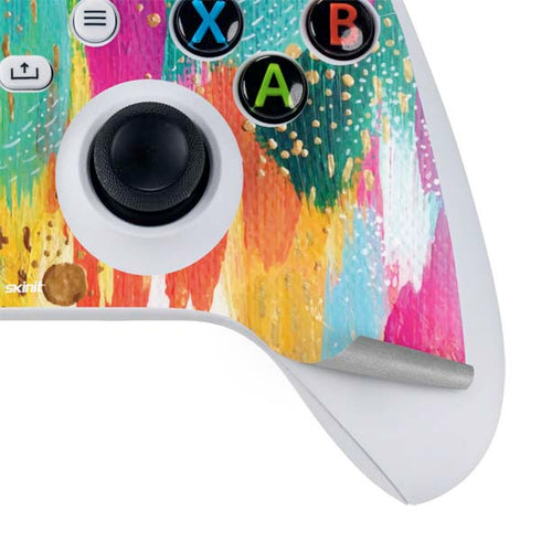 Etta Vee Turquoise Brush Stroke Xbox Series S Controller Skin