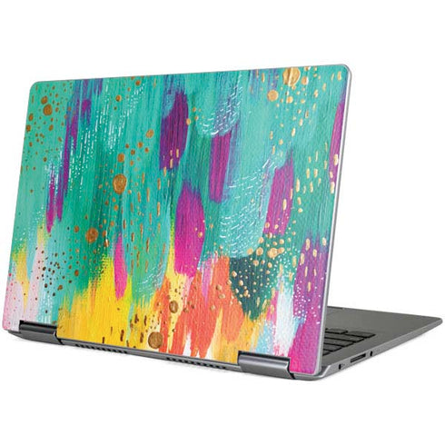 Etta Vee Turquoise Brush Stroke Yoga 710 14in Skin