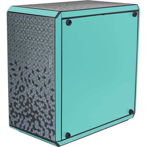 Turquoise Blue Solid Cooler Master MasterBox Q300L Mini Tower Skin