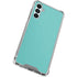 Turquoise Blue Solid Galaxy A14 5G Clear Case
