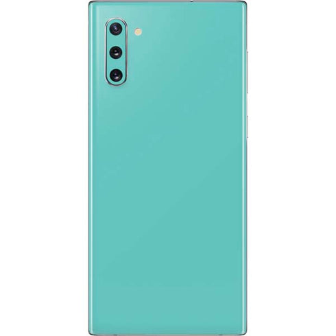 Turquoise Blue Solid Galaxy Note 10 Skin