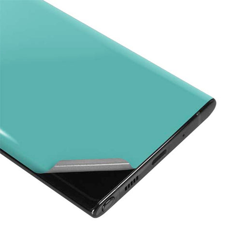 Turquoise Blue Solid Galaxy Note 10 Skin