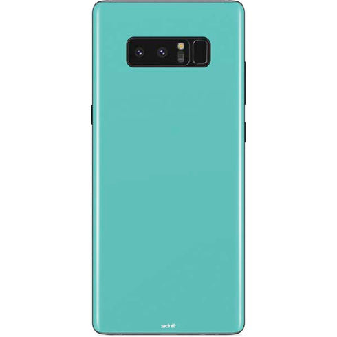 Turquoise Blue Solid Galaxy Note 8 Skin
