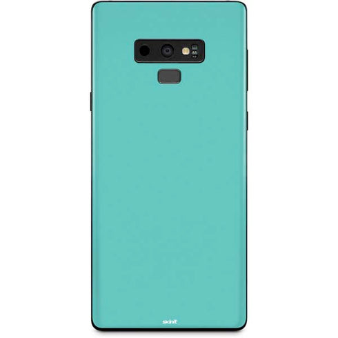 Turquoise Blue Solid Galaxy Note 9 Skin