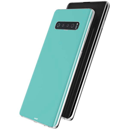 Turquoise Blue Solid Galaxy S10 Skin