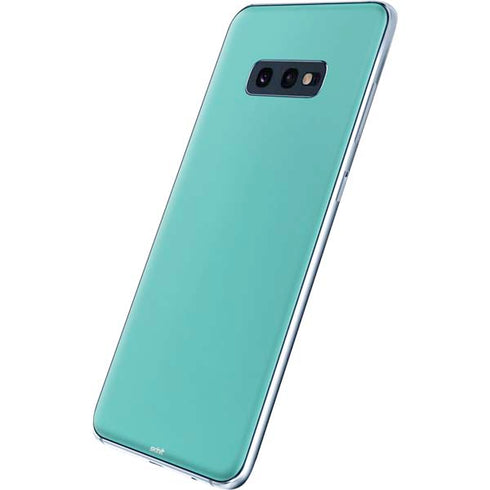 Turquoise Blue Solid Galaxy S10e Skin