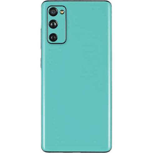 Turquoise Blue Solid Galaxy S20 Fan Edition Skin