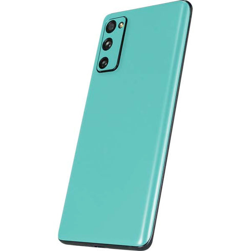 Turquoise Blue Solid Galaxy S20 Fan Edition Skin