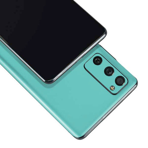 Turquoise Blue Solid Galaxy S20 Fan Edition Skin
