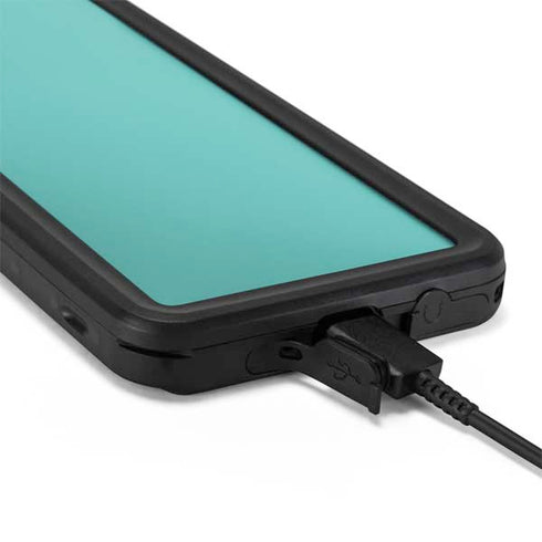 Turquoise Blue Solid Galaxy S20 Plus Waterproof Case
