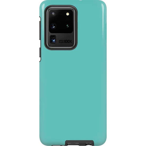 Turquoise Blue Solid Galaxy S20 Ultra 5G Pro Case