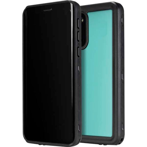 Turquoise Blue Solid Galaxy S20 Waterproof Case