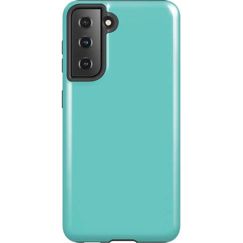 Turquoise Blue Solid Galaxy S21 5G Pro Case