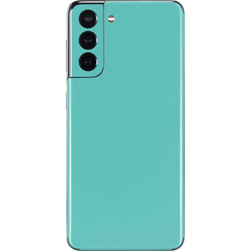 Turquoise Blue Solid Galaxy S21 5G Skin